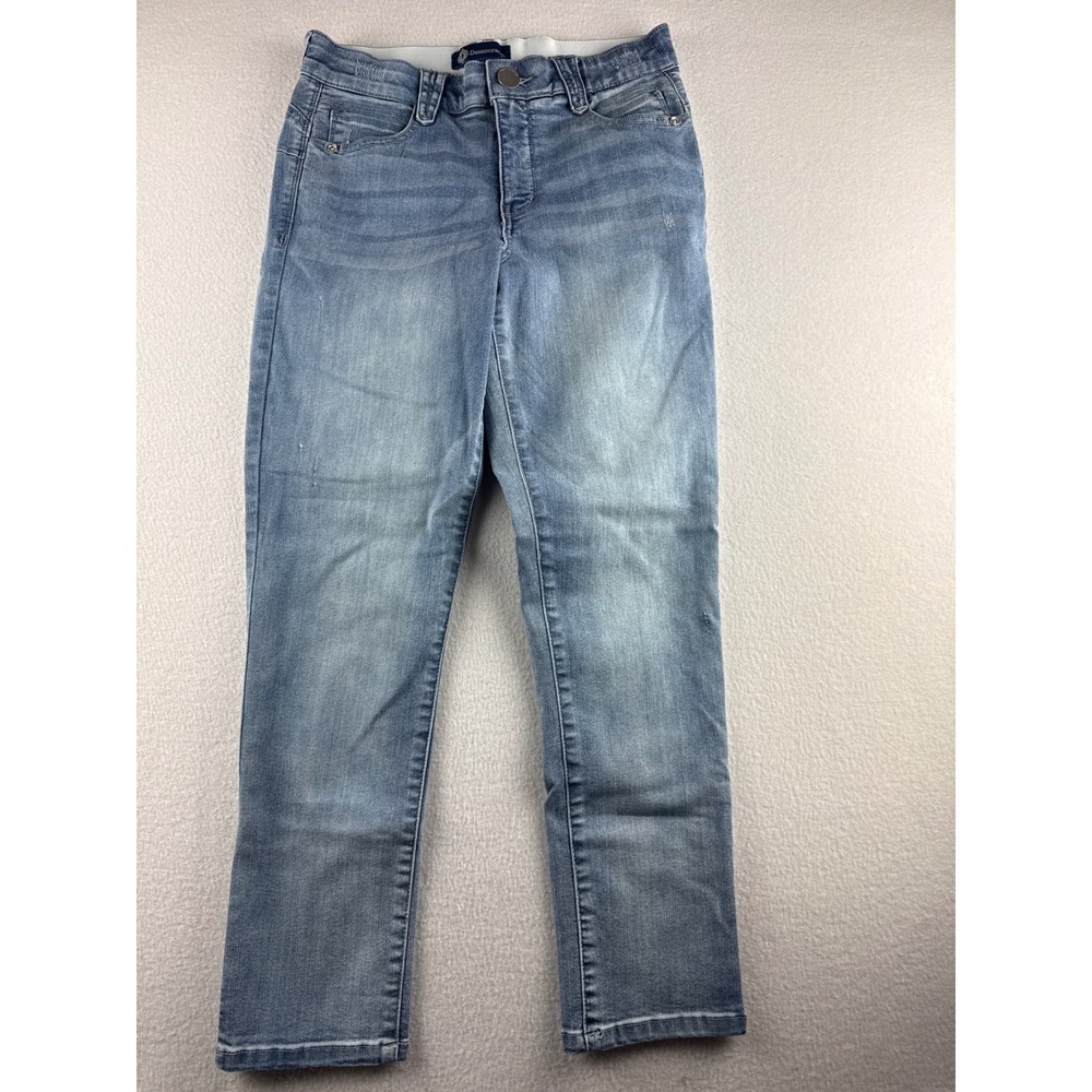 Democracy Ab solution Skinny Jeans Medium Wash Blue Mid Rise Stretch Size 8